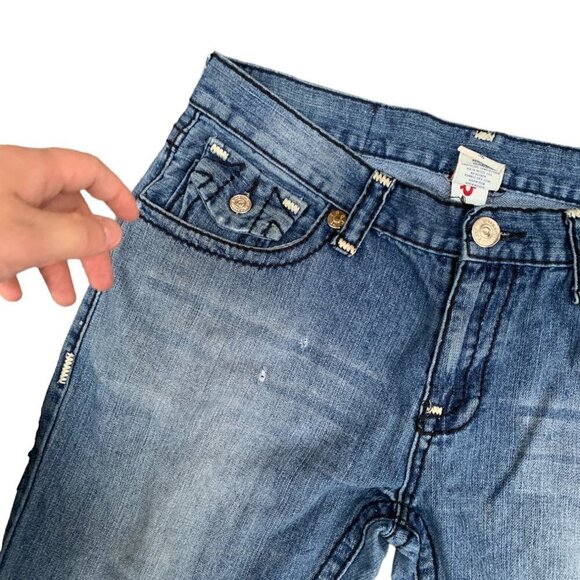 VINTAGE True Religion Jeans Size 36 JOEY SUPER T Blue - Picture 5 of 9